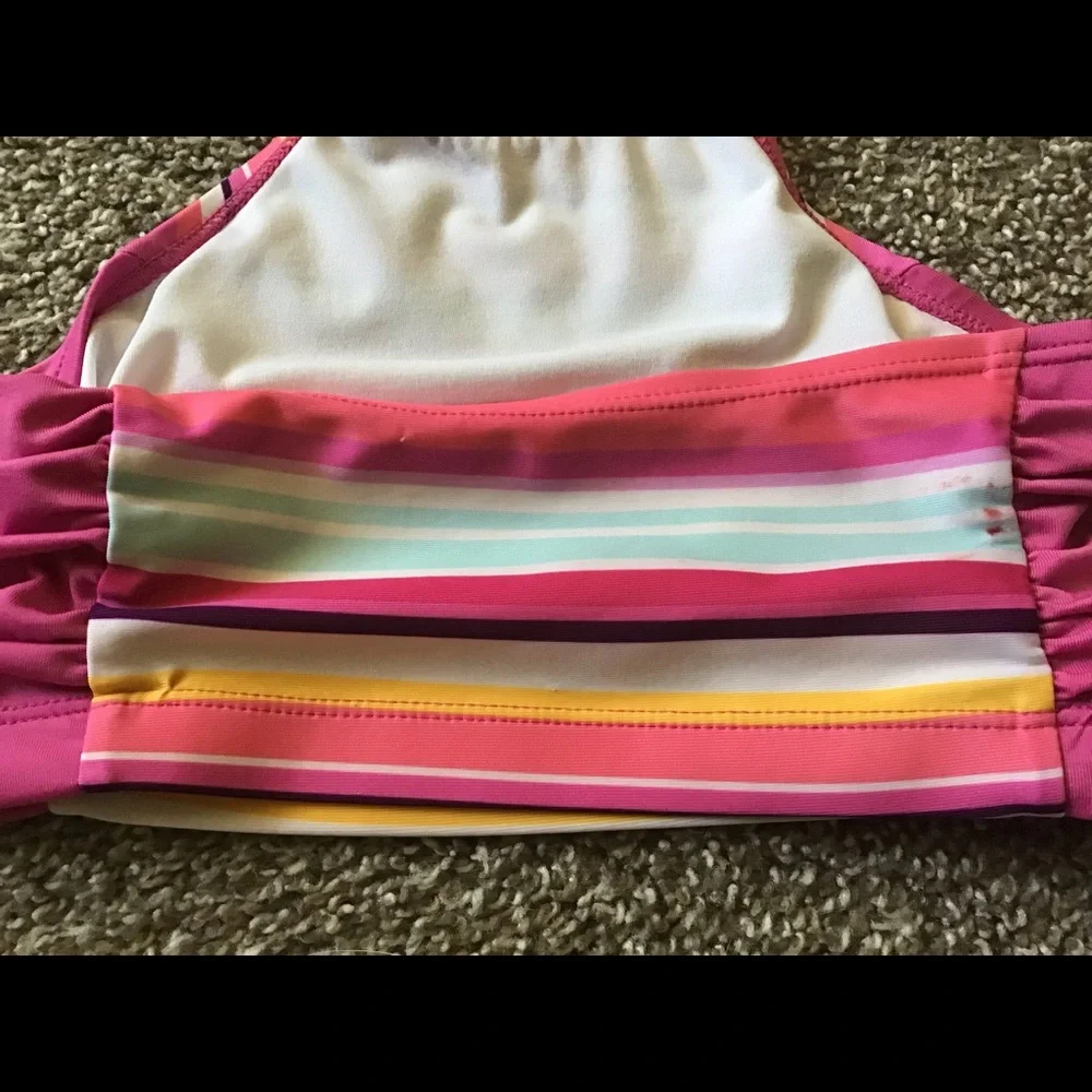 Gymboree 2 piece‎ tie back swimsuit, size 5/6